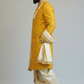 Mustard Yellow Sherwani with boota work