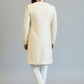 Silver Zari FLoral Work Sherwani