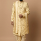 Paisley pattern sherwani with zardozi work