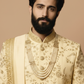 Paisley pattern sherwani with zardozi work