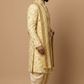 Paisley pattern sherwani with zardozi work