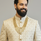 Heavy Embroided Chikan kari sherwani