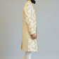 Sherwani with embroided floral veins