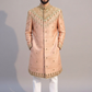 Premium Blush Pink Wedding Sherwani for Men with Embroidery