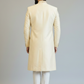 Sherwani with embroided floral veins