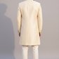 Pure Raw silk sherwani with traditional butta design