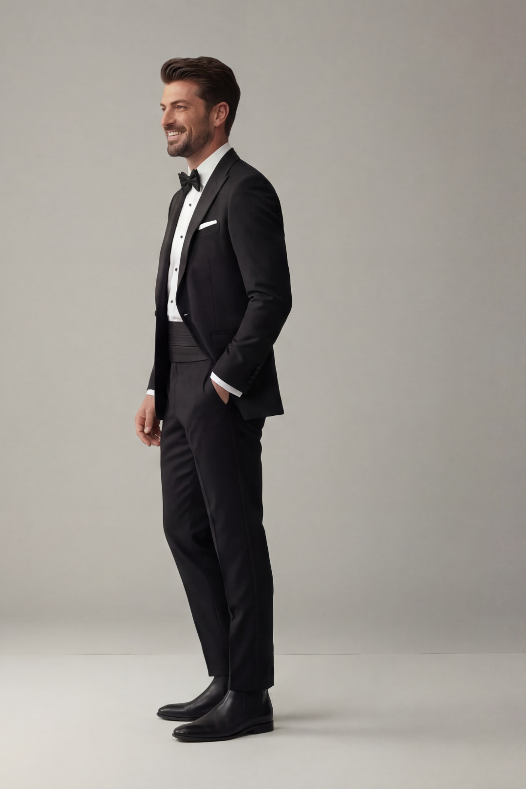 Classic Black Tuxedo Suit for Men – Premium Formal Wedding & Evening Wear