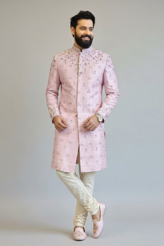 The Lavish Leopard Motif Sherwani