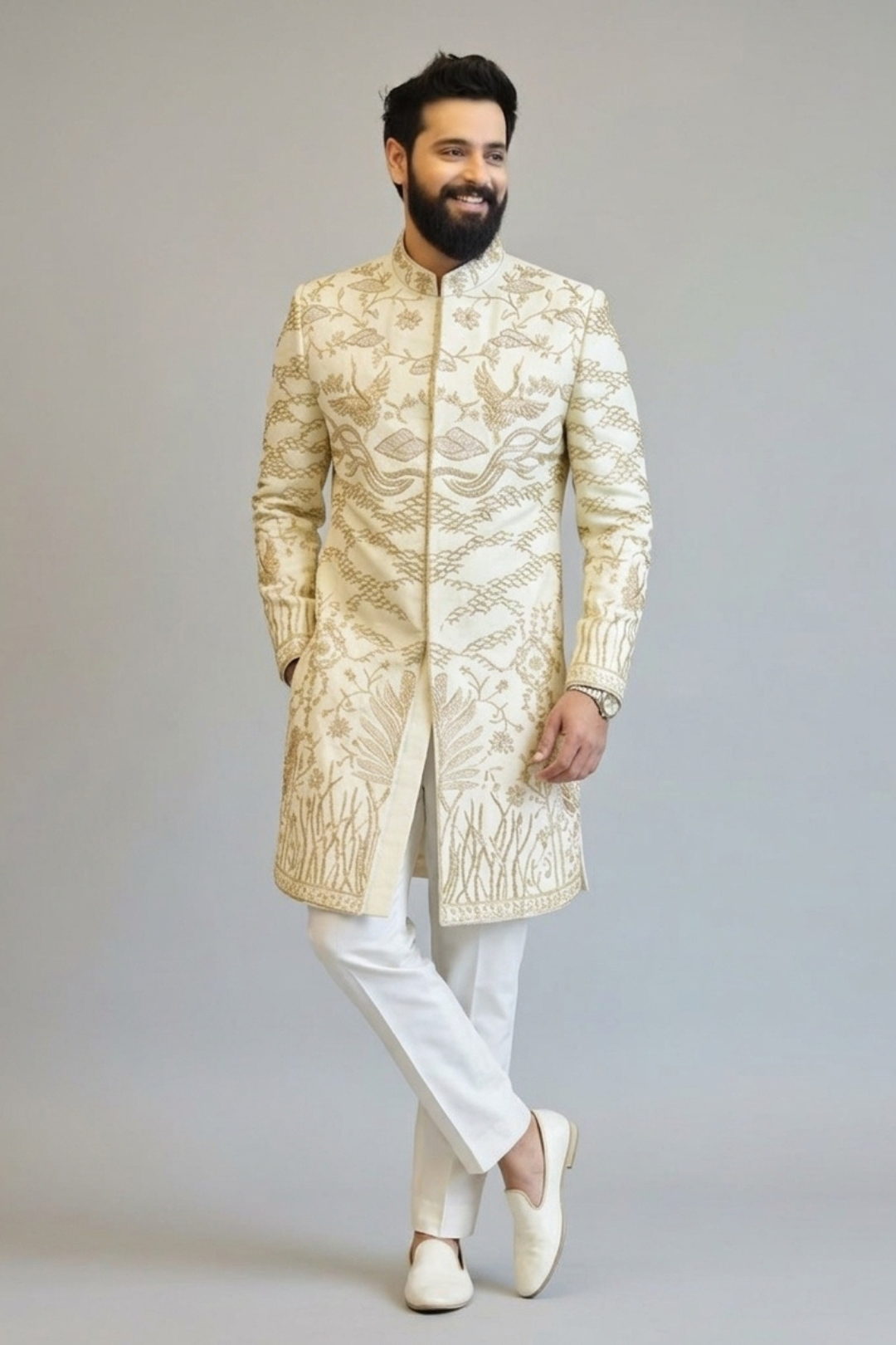 The Avian Elegance Sherwani
