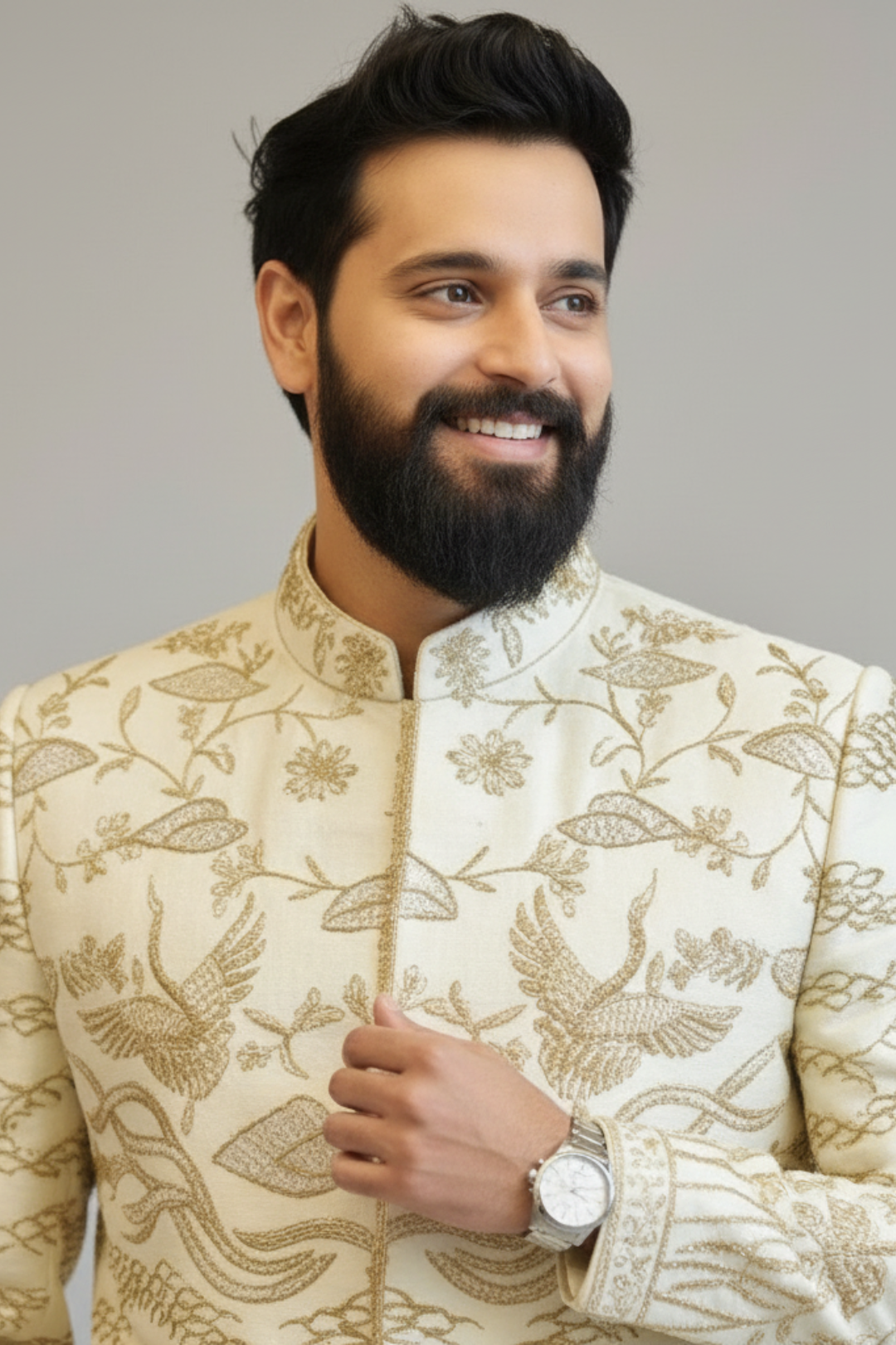 The Avian Elegance Sherwani