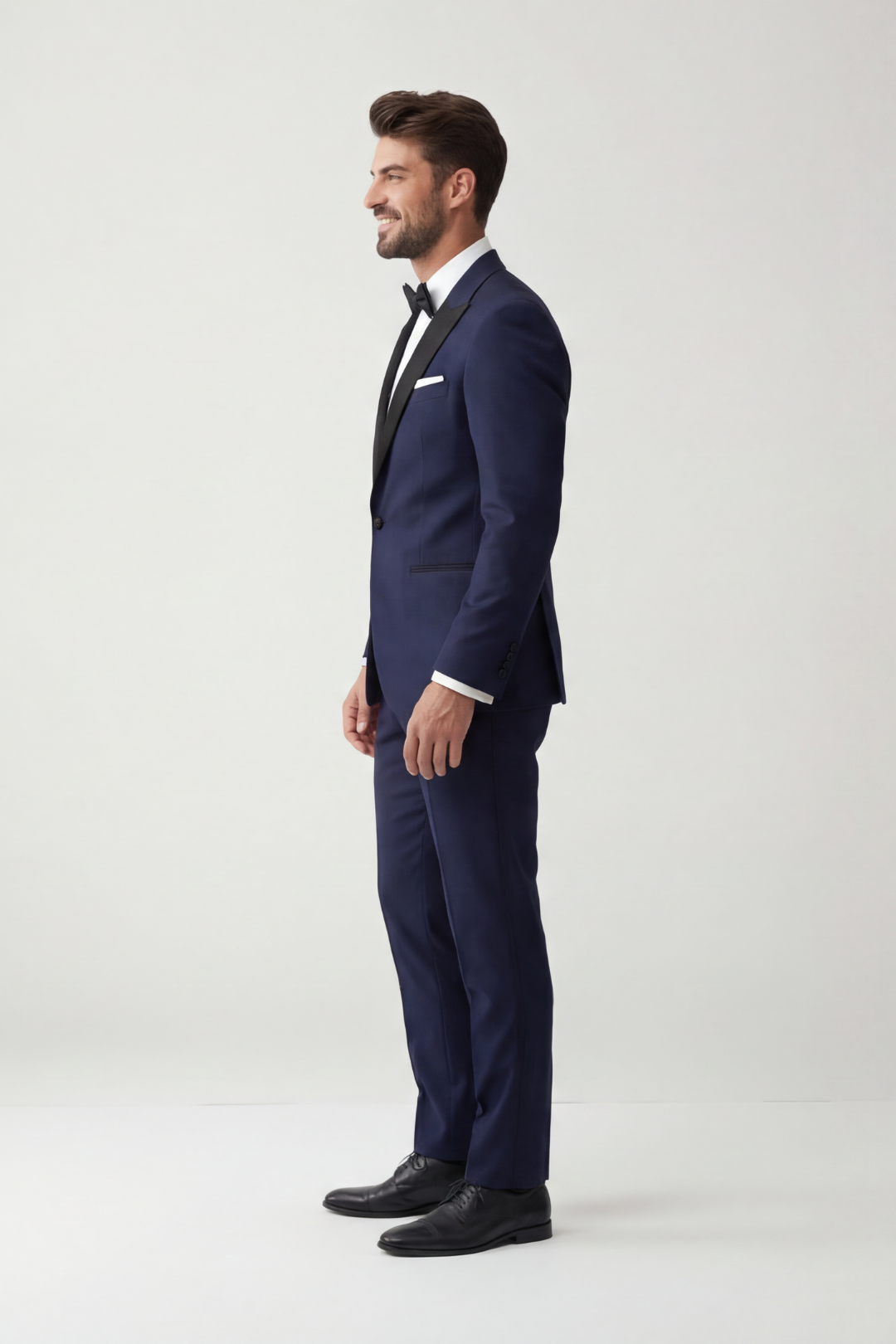 Navy Blue Tuxedo Suit for Men – Slim Fit Formal Wedding & Evening Wear