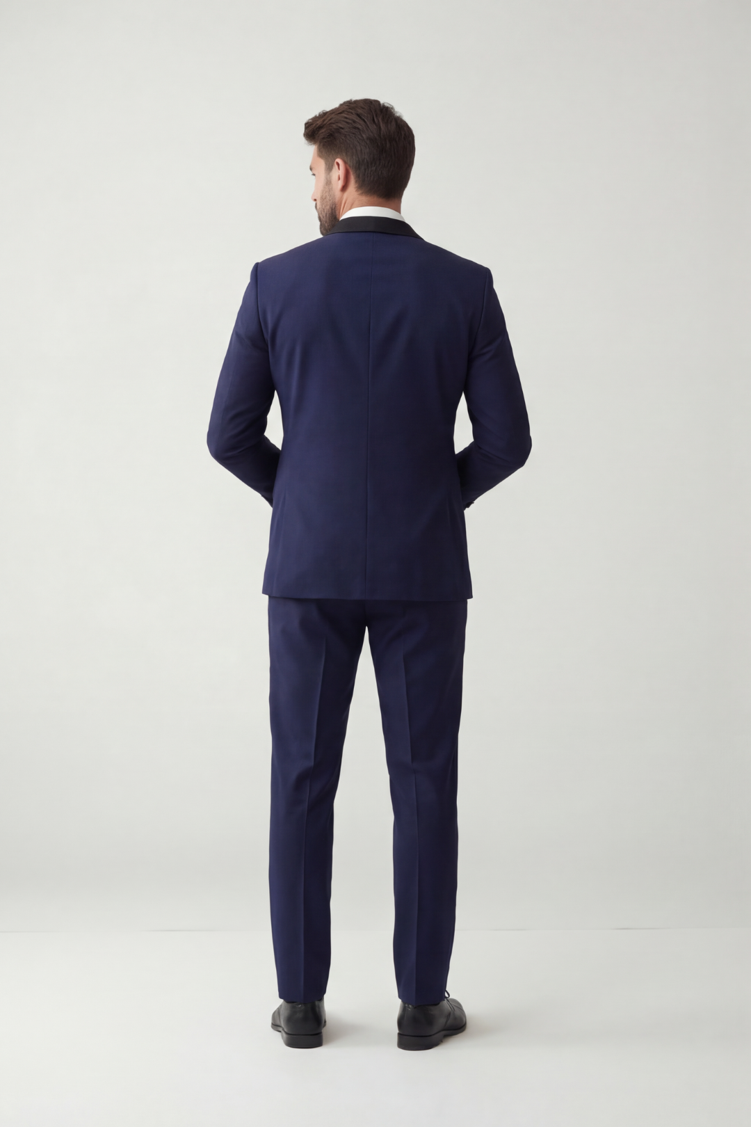 Navy Blue Tuxedo Suit for Men – Slim Fit Formal Wedding & Evening Wear