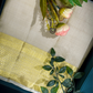 Kanjivaram Pattu Pancha In Beigish Gold Unstitched