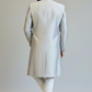 Light grey heavy maggam work sherwani