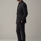 Men’s All-Black Tuxedo Suit – Slim Fit Satin Lapel Formal Evening Wear