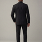Men’s All-Black Tuxedo Suit – Slim Fit Satin Lapel Formal Evening Wear
