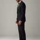 Men’s Black Designer Tuxedo Suit with Sequin Embellishment – Slim Fit Party & Wedding Wear