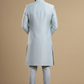 Powder Blue Embroidered Indowestern for Men – Wedding & Festive Wear