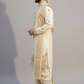 Ivory Pattu Pancha with Elephant & Floral Zari Embroidery – Traditional South Indian Wedding Groom Outfit