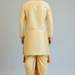 Ivory Gold Balaji Embroidered with Pomna Pattu Pancha Set