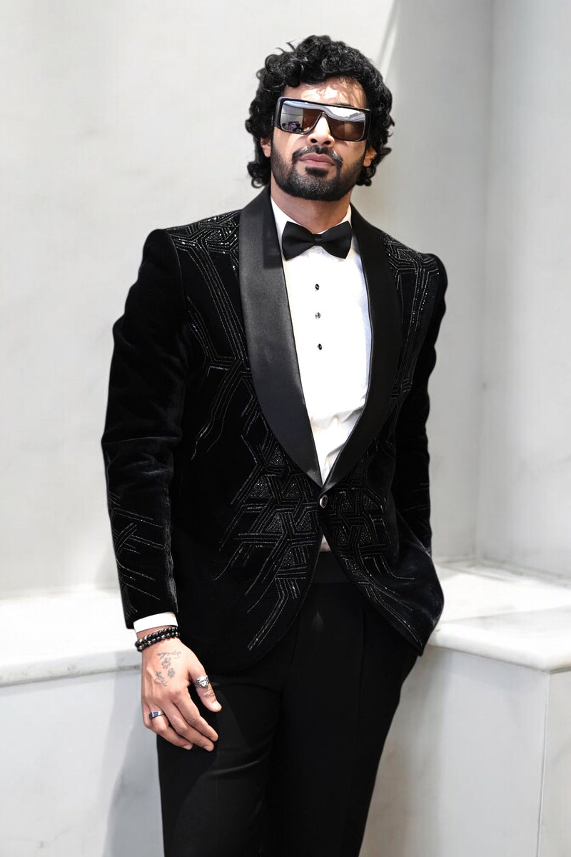 Black Velvet Designer Tuxedo
