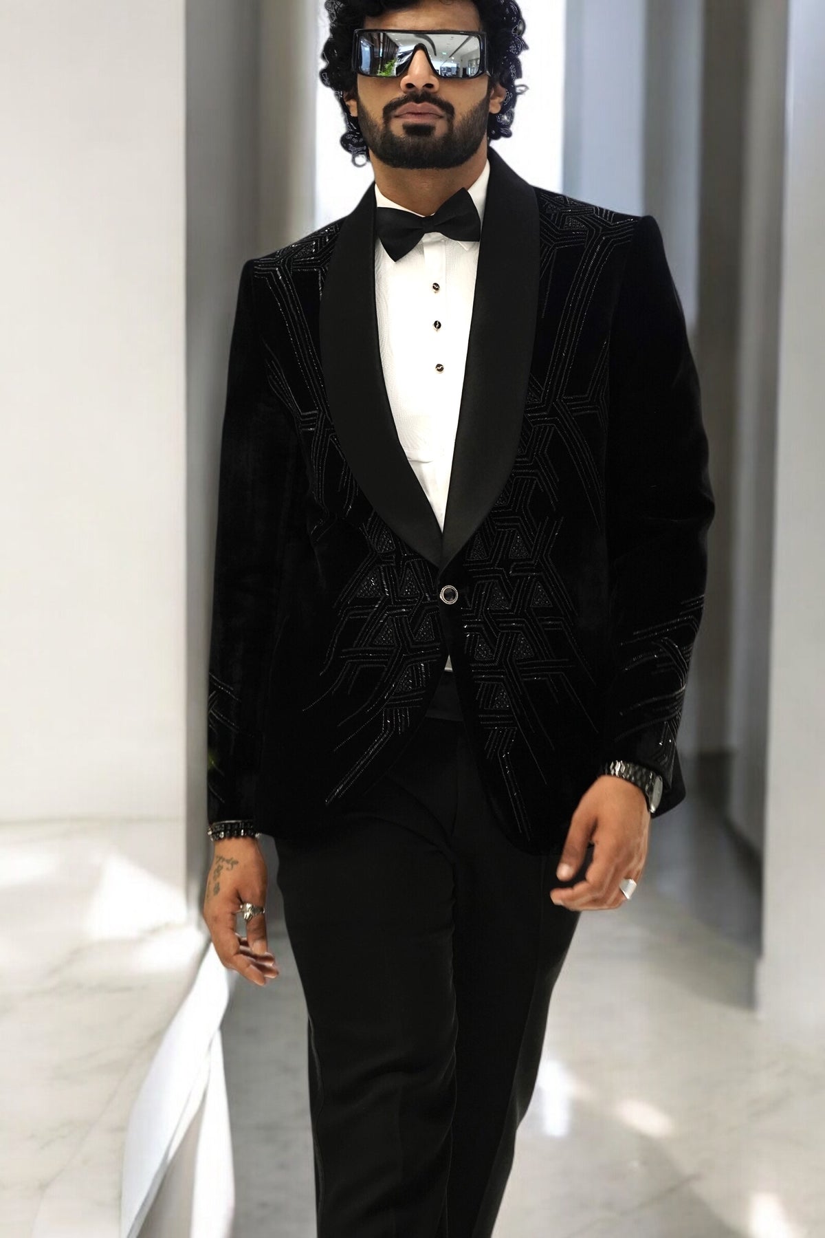 Black Velvet Designer Tuxedo