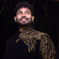 Black Velvet Eagle Embroidered Jodhpuri