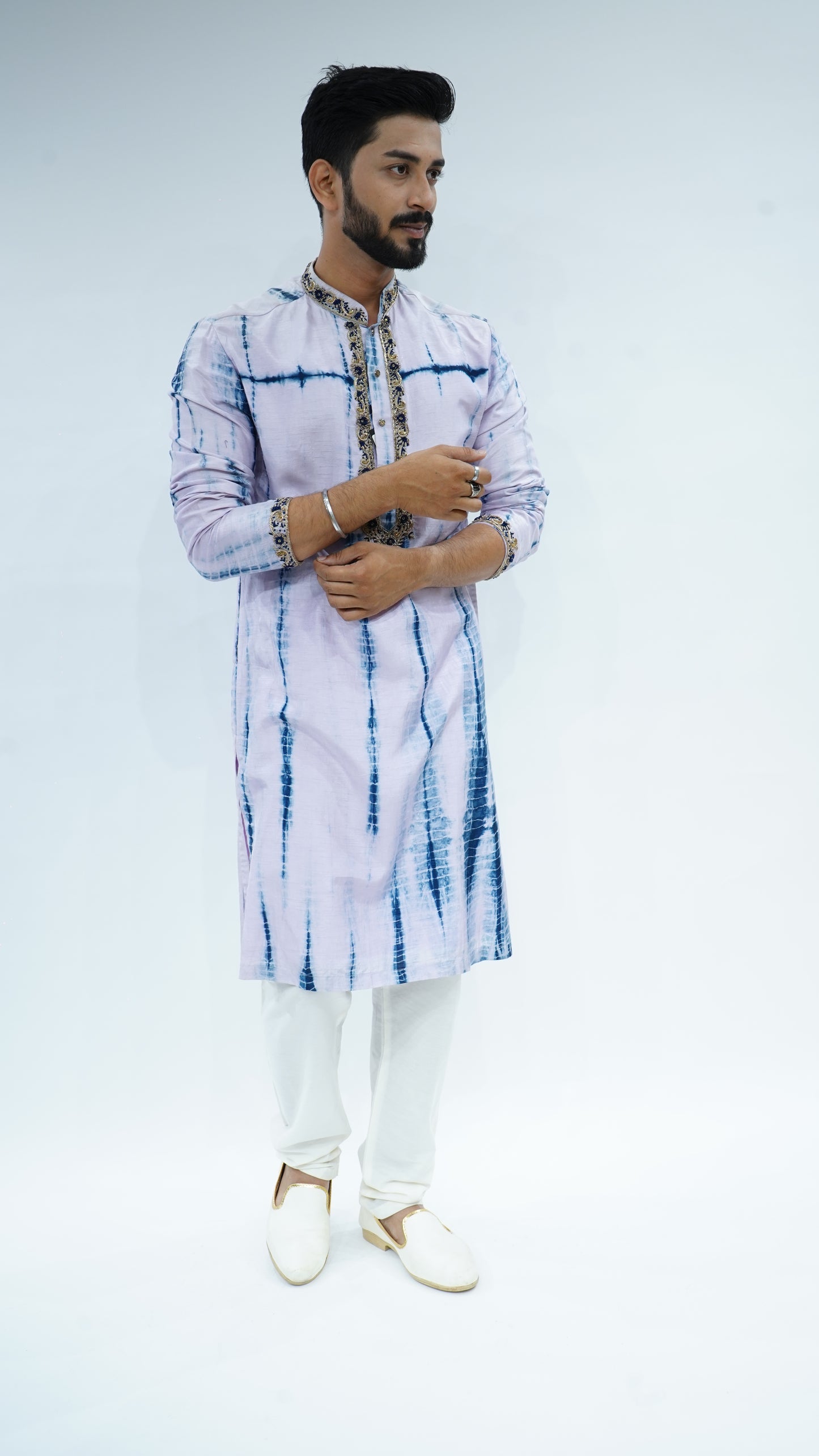 Purple Tie - Dye Kurta