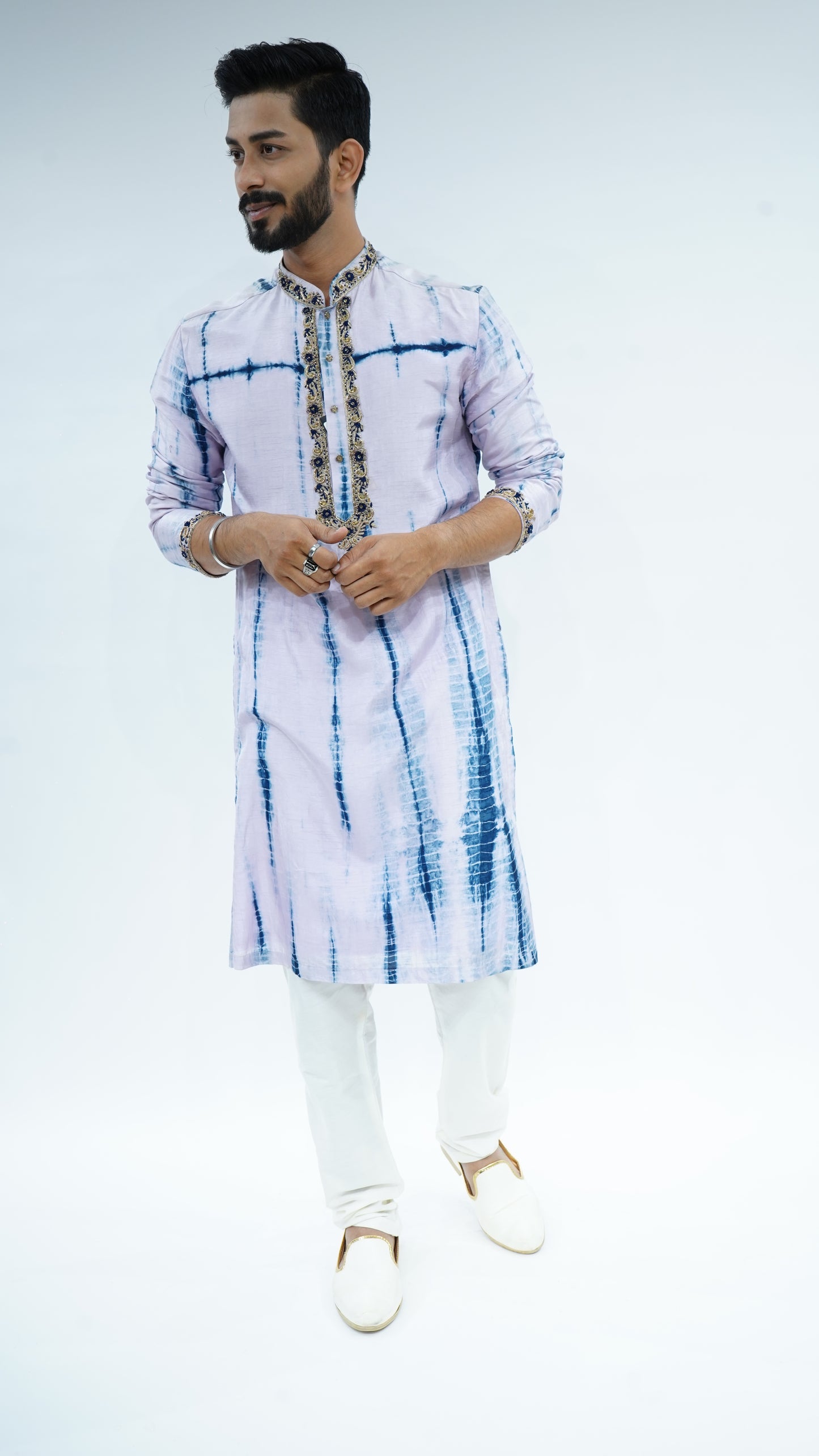 Purple Tie - Dye Kurta