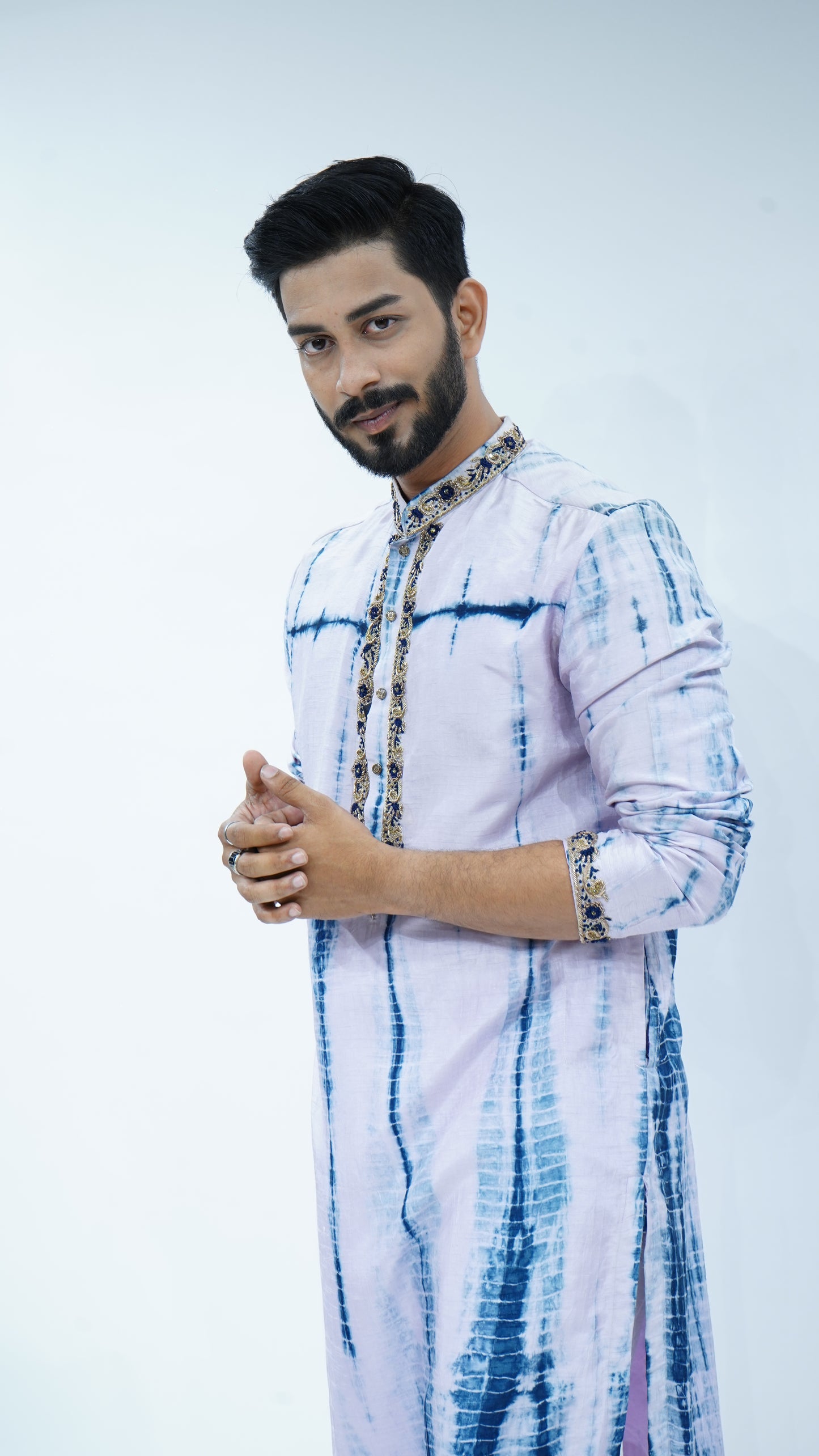 Purple Tie - Dye Kurta