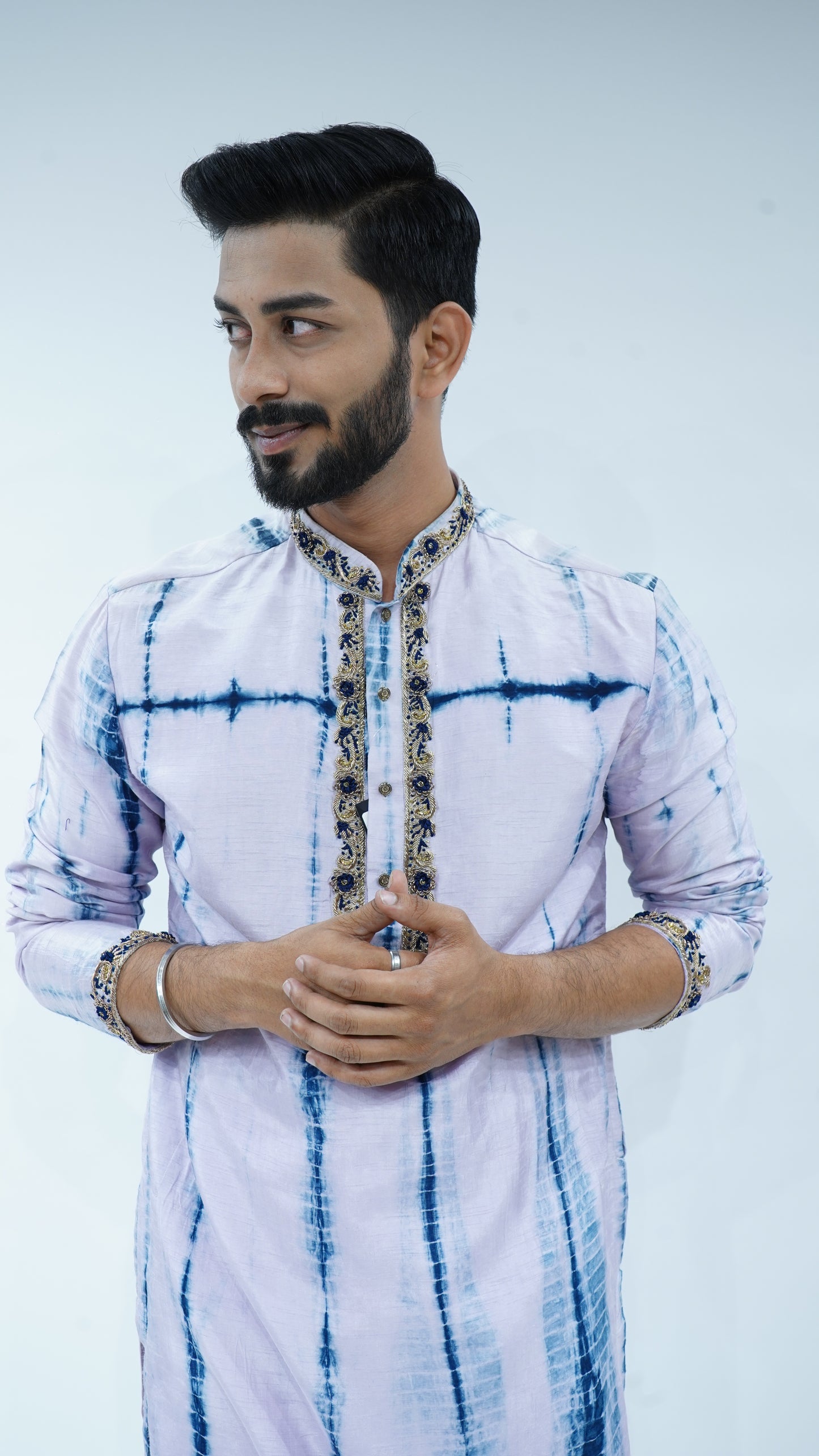 Purple Tie - Dye Kurta