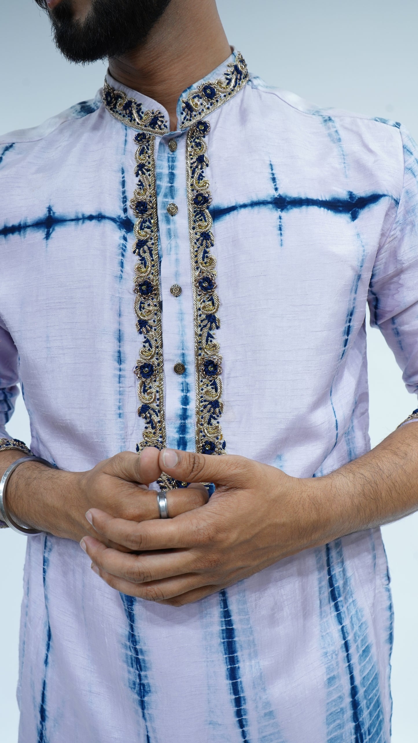 Purple Tie - Dye Kurta