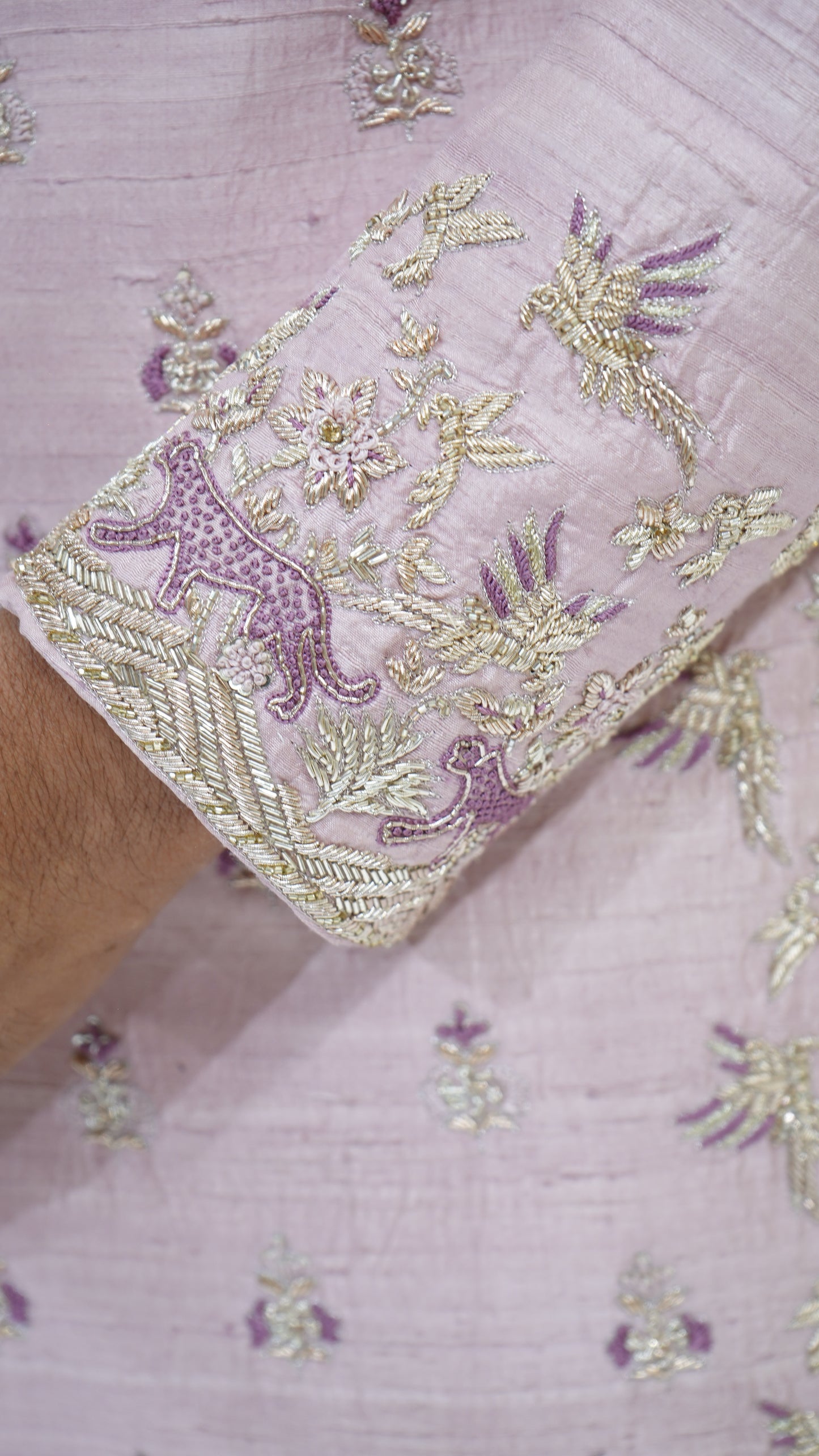 The Lavish Leopard Motif Sherwani