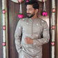 Grey Embroidered Kurta Set