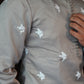 Grey Embroidered Kurta Set