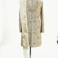 Pure raw silk handcrafted beige sherwani