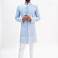 Ice blue designer sherwani
