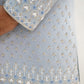 Ice blue designer sherwani