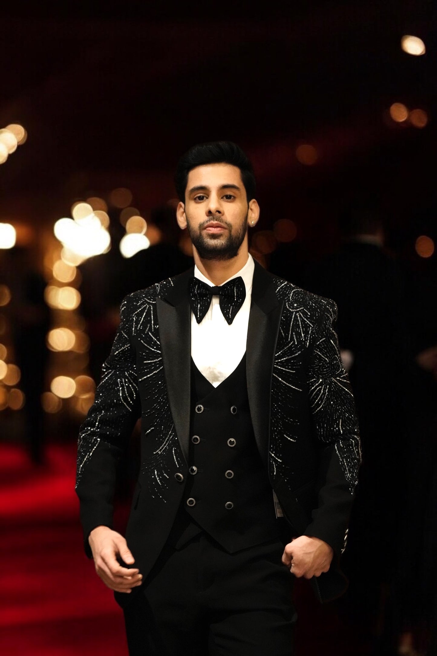 Italian Black Wool-Crepe Tuxedo