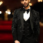 Italian Black Wool-Crepe Tuxedo 