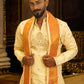 Ivory Gold Balaji Embroidered Pattu Pancha Set