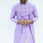 Lilac Sadri Style Sequin Work Kurta