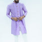 Lilac Sadri Style Sequin Work Kurta