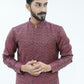 Maroon Printed Kurta