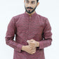 Maroon Printed Kurta
