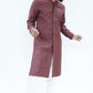 Maroon Printed Kurta
