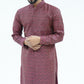 Maroon Printed Kurta