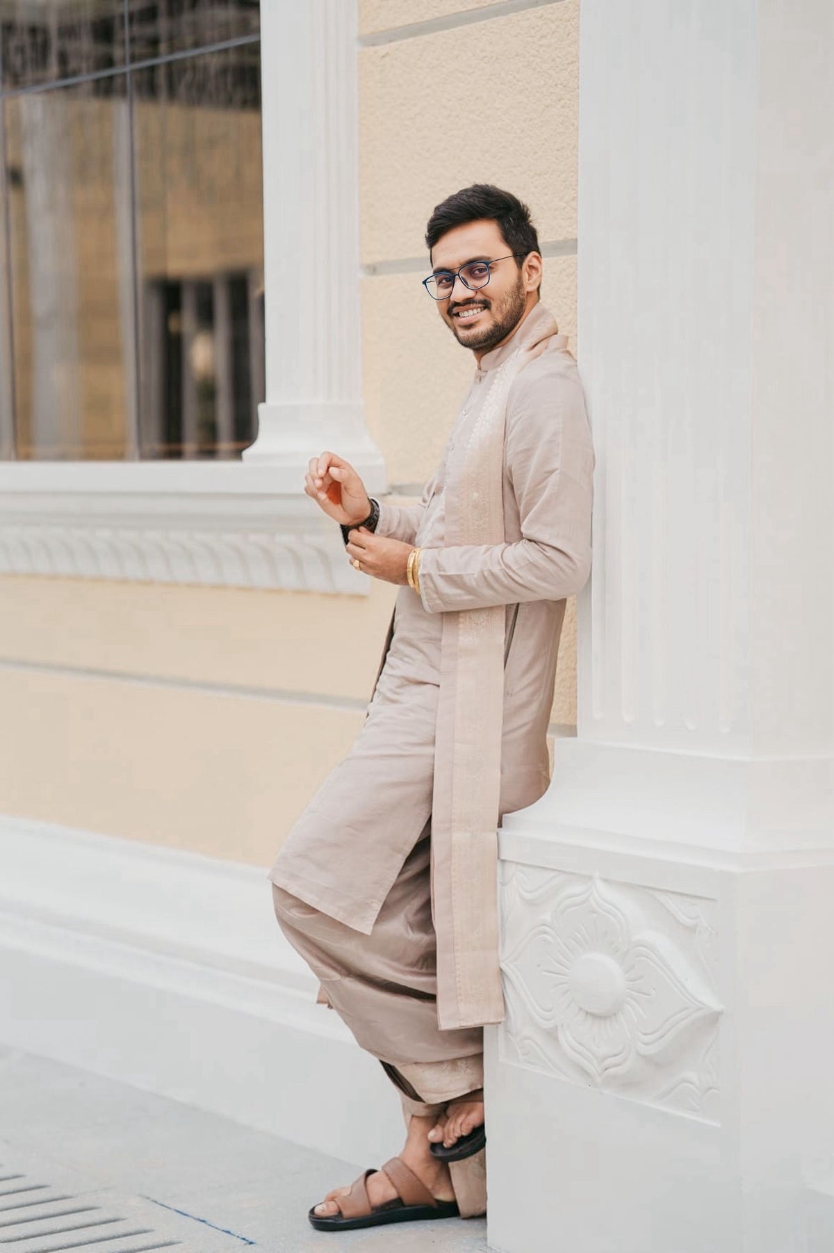 Mauve_Pattu_Kurta-Pancha_Set