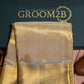 Men’s Kanchi Tissue Pattu Pancha in Dark gold