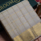 Men’s Pure Pattu Pancha in off white with kanchi cheques Set